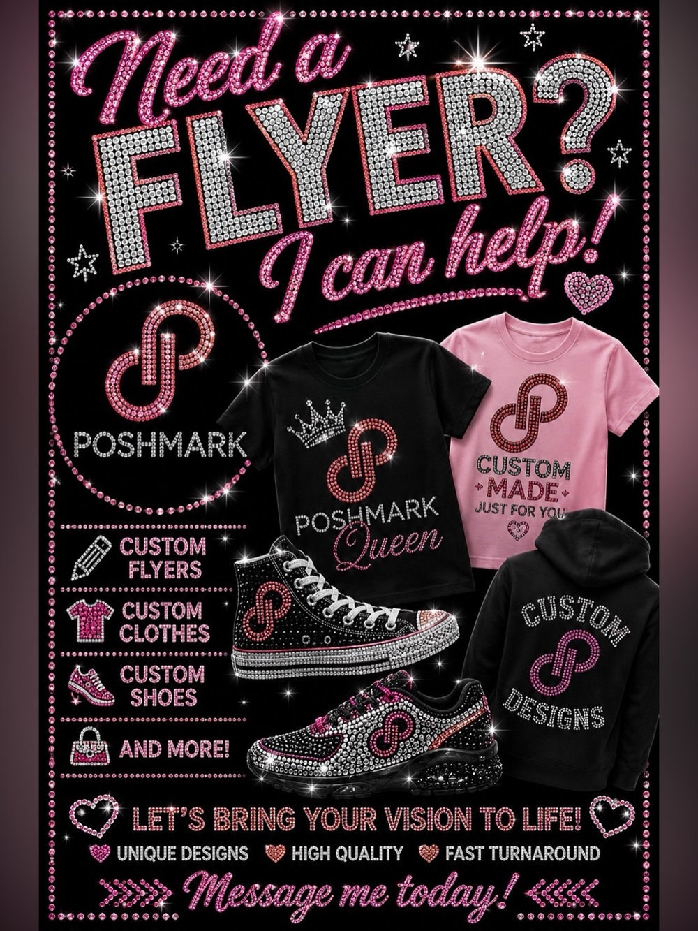 Need a flyer? Let me know. I can make your flyer, logo, t-shirts, posters & more - Picture 6 of 7